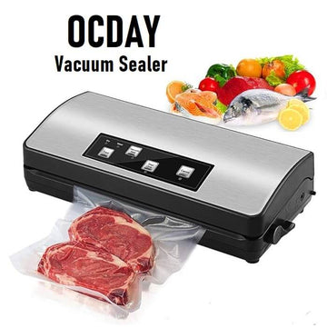 OCDAY Vacuum Food Sealer Machine 110W with Dry & Moist Modes & Built-in Bag Cutter  - Imported from UK